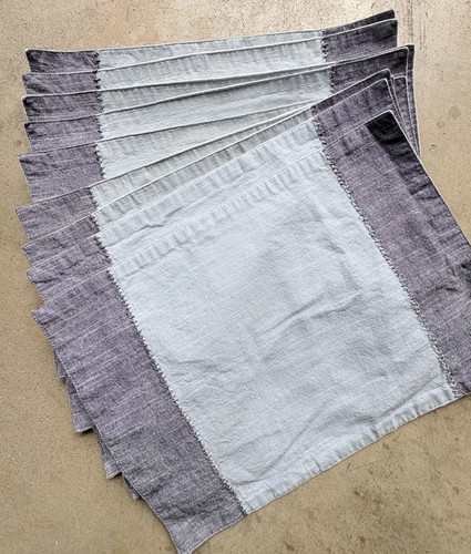 Denim blue placemats cotton - denim,