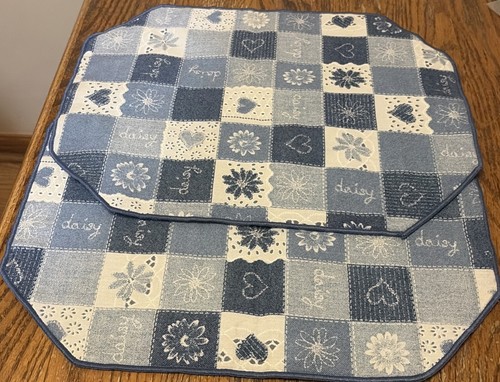 Vintage blue white denim - 2,